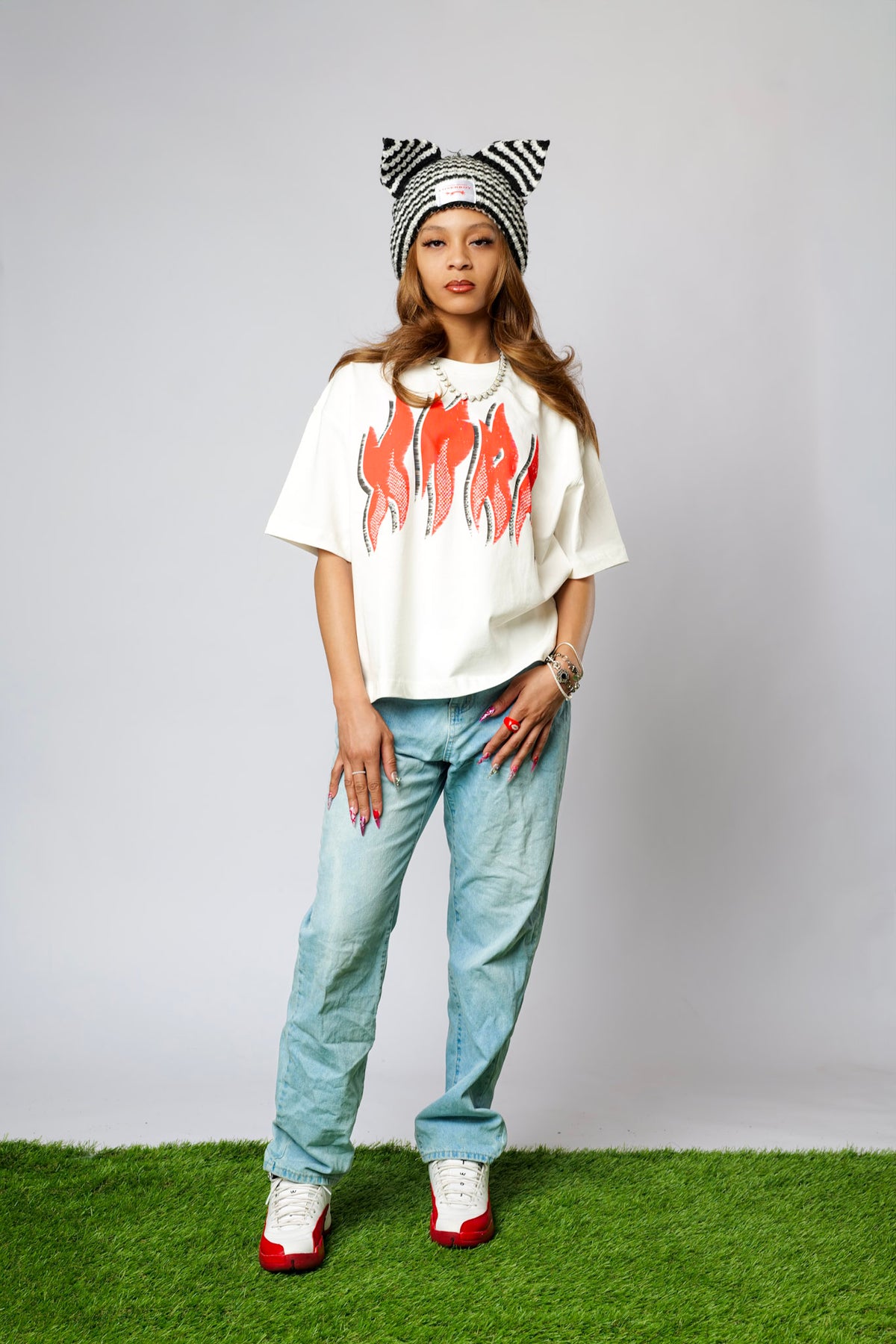 Flame Boxy Tee