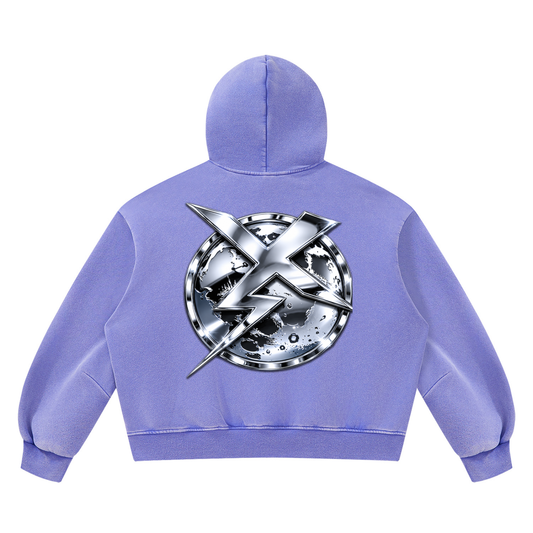 PURPLE CHROME HOODIE