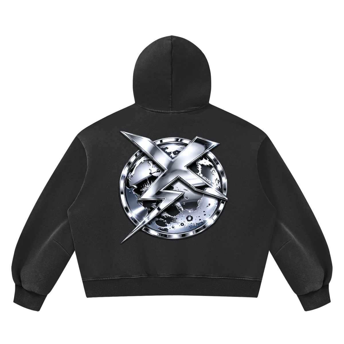 BLACK CHROME HOODIE