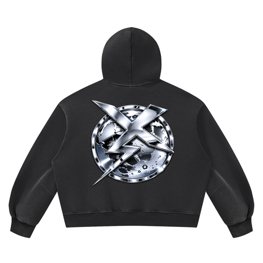 BLACK CHROME HOODIE