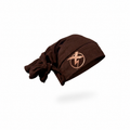 BROWN TIE BEANIE
