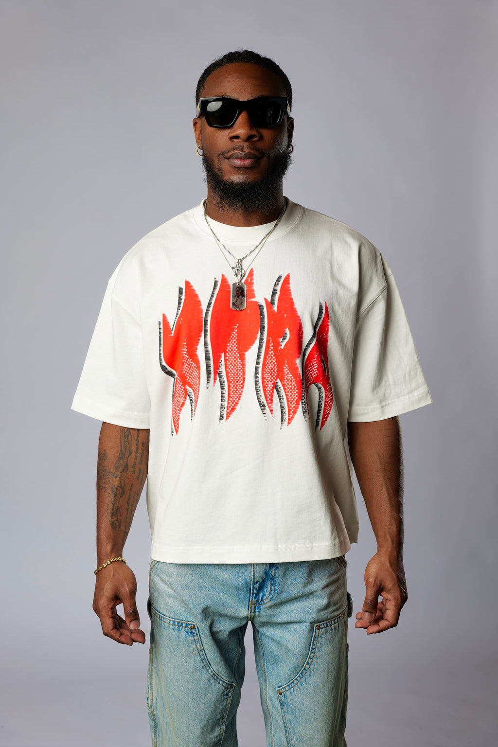 Flame Boxy Tee