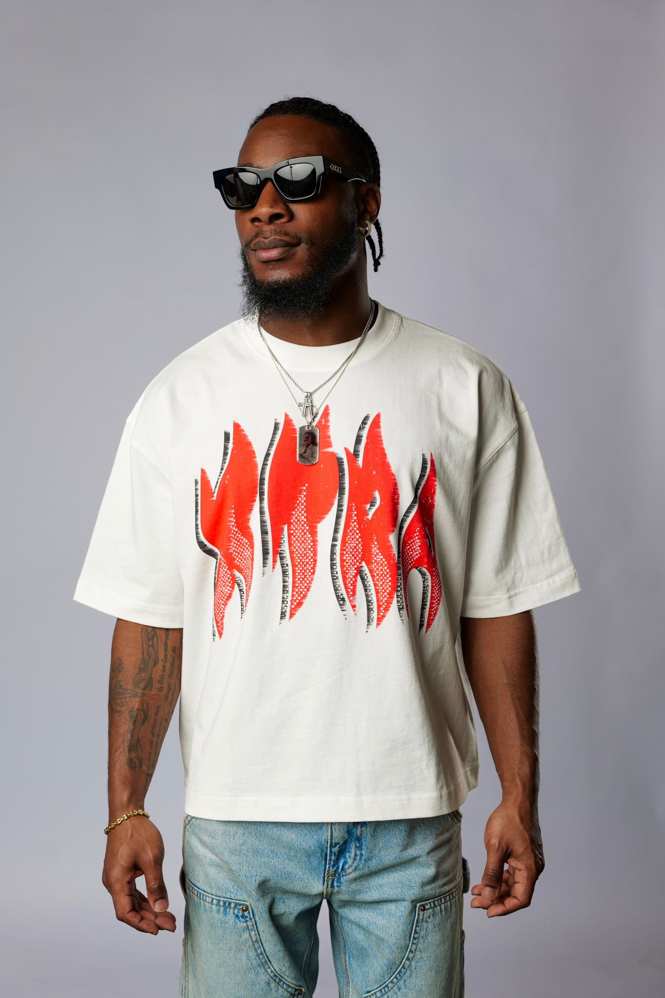 Flame Boxy Tee