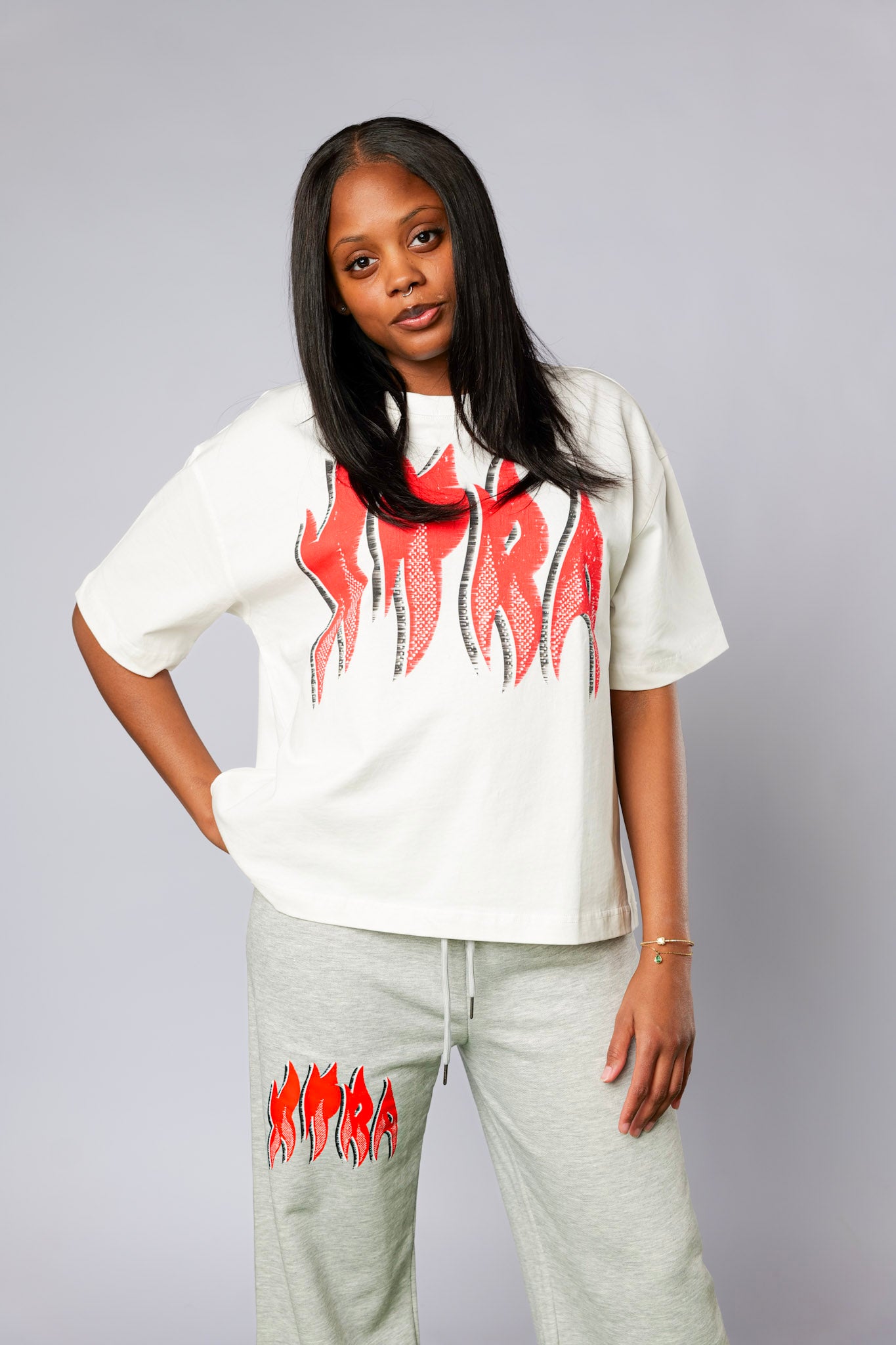 Flame Boxy Tee