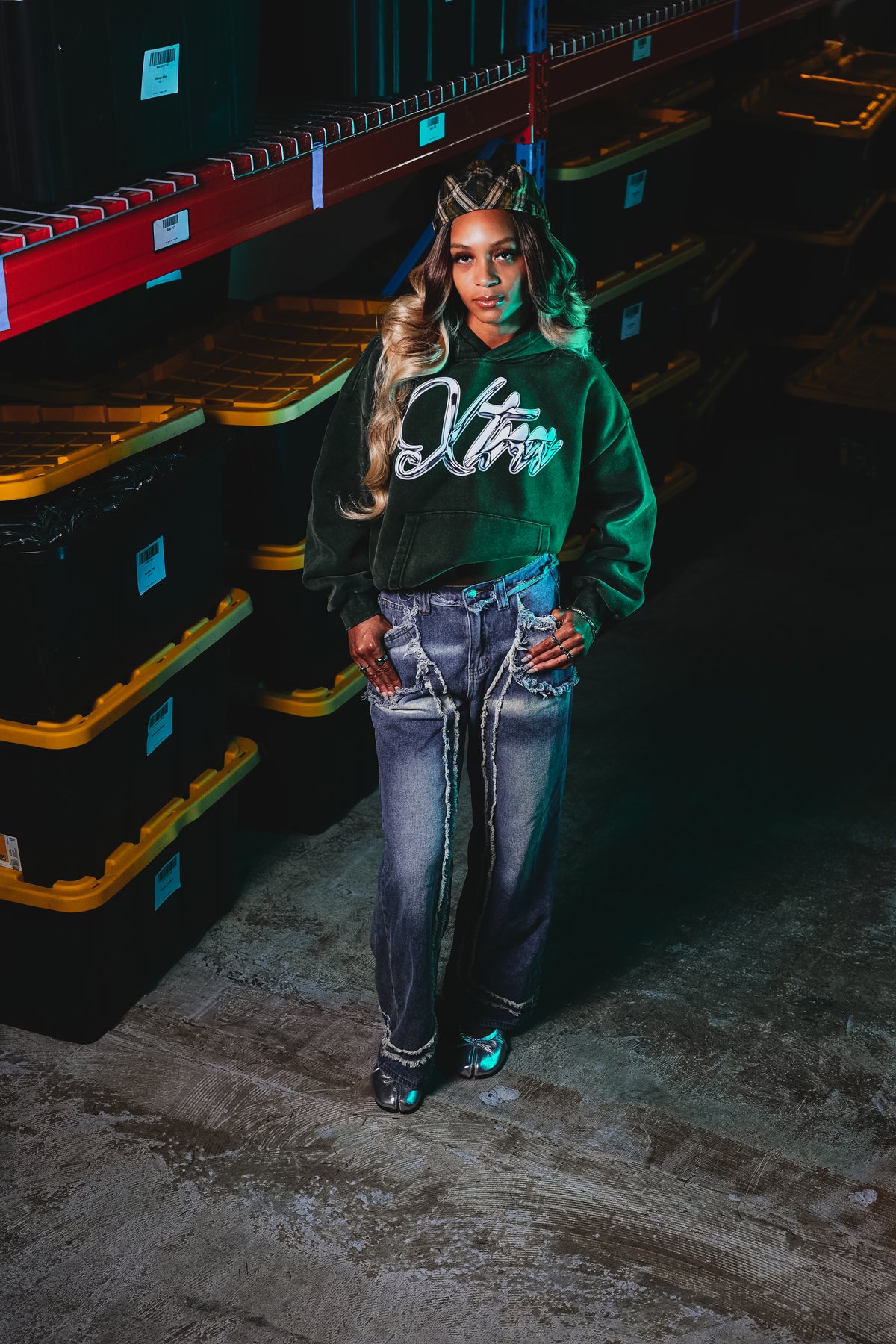 FORREST GREEN CHROME HOODIE