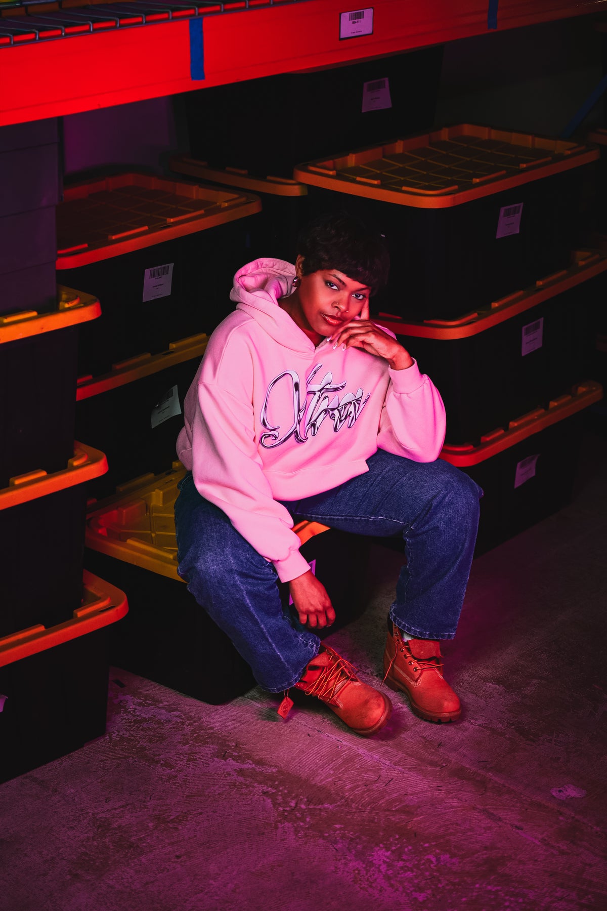 PINK CHROME HOODIE