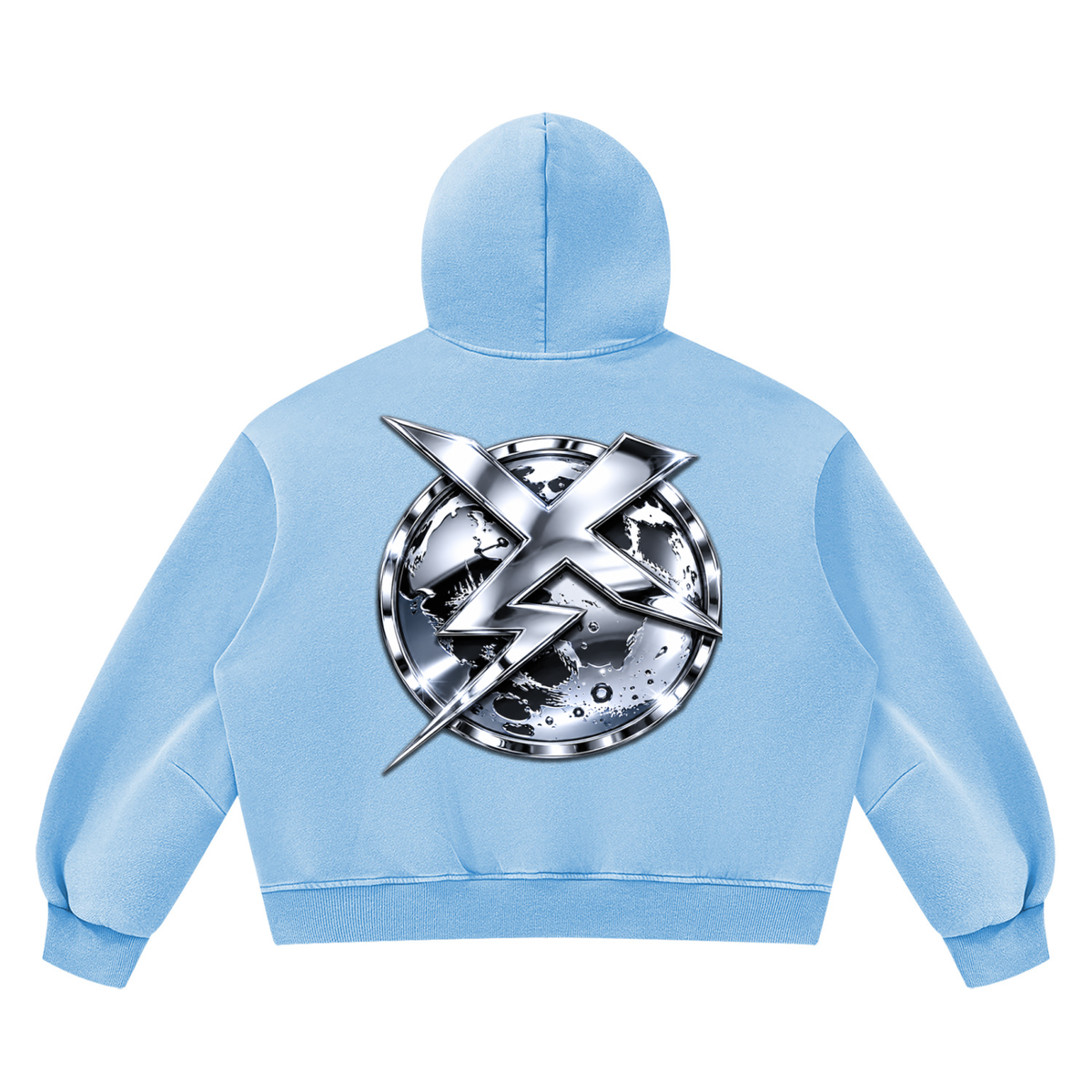 ARTIC BLUE CHROME HOODIE